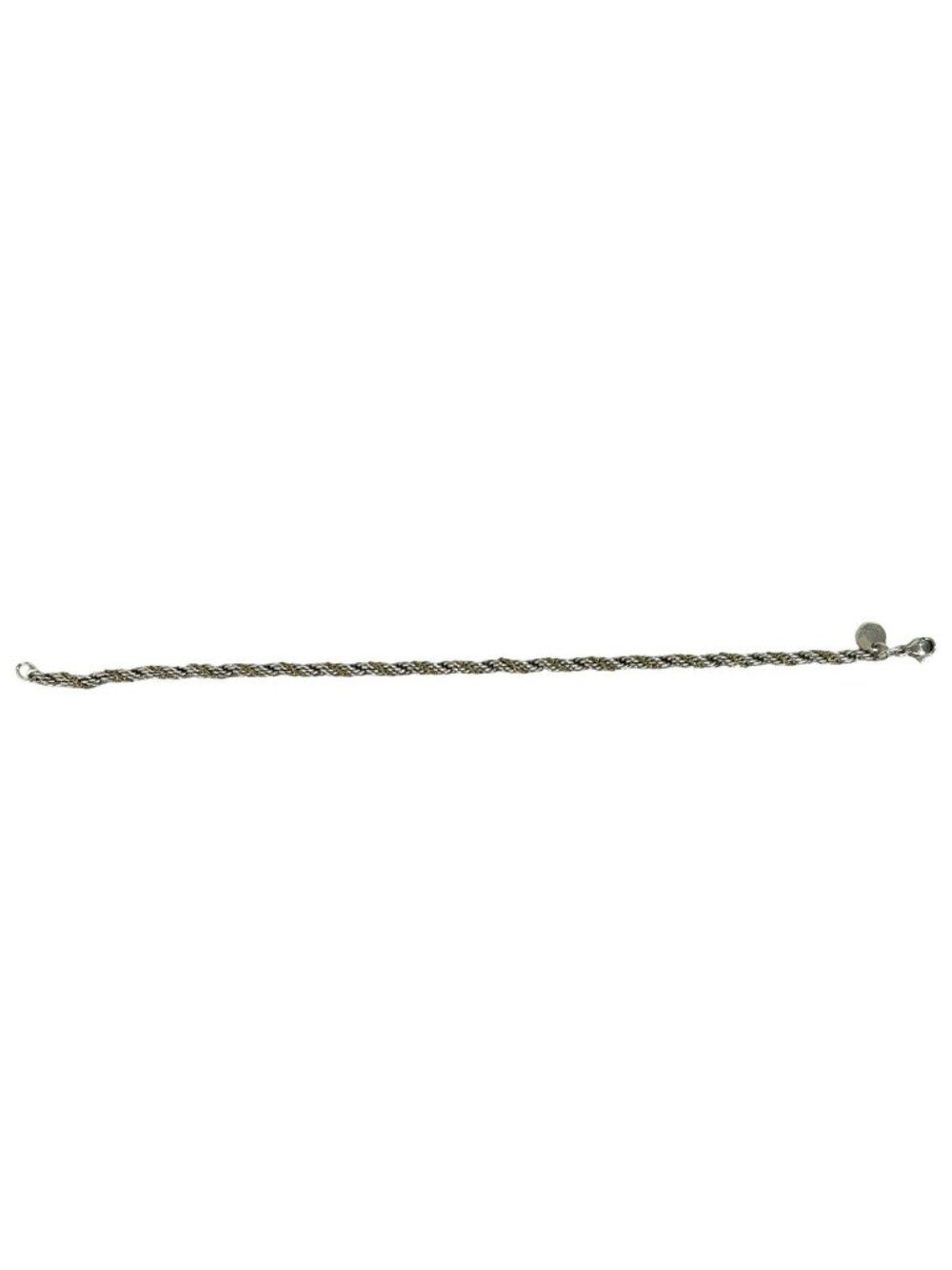 Tiffany & Co Twisted Rope Chain Bracelet 925 Sterling Silver Gold Accessory - Picture 6 of 7